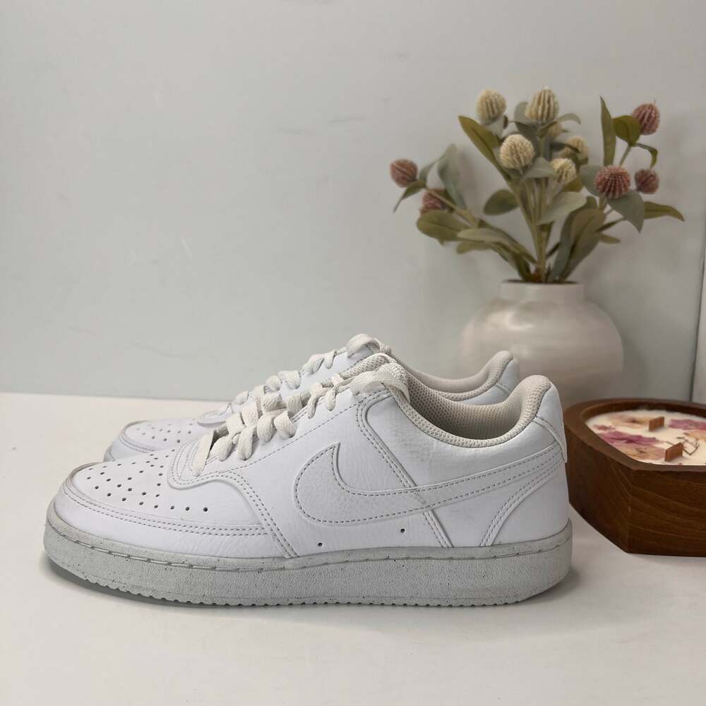 Nike Court Vision Low Next Nature Sneakers White Women 7.5/EU38.5 Tried On